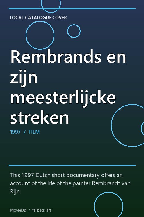 Rembrands en zijn meesterlijcke streken poster