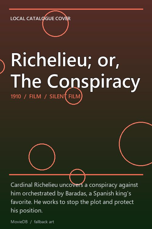 Richelieu; or, The Conspiracy poster