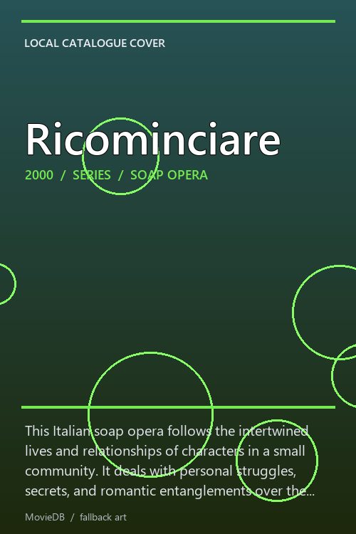 Ricominciare poster