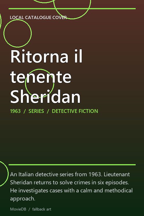 Ritorna il tenente Sheridan poster