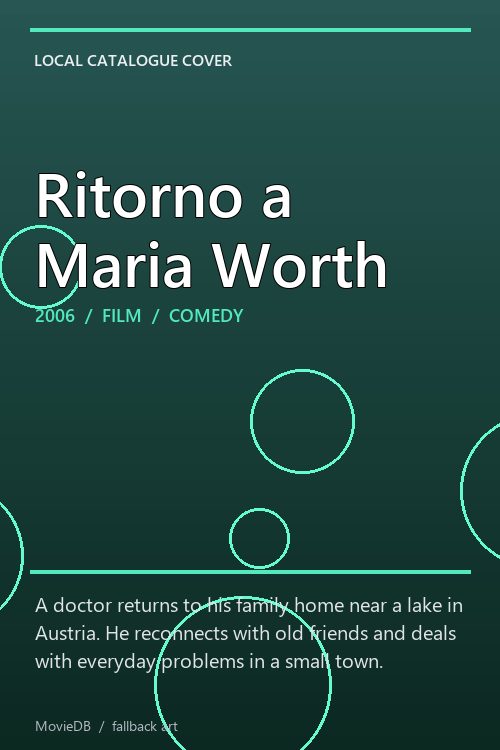 Ritorno a Maria Worth poster