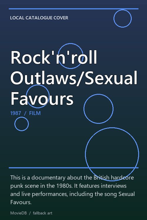 Rock'n'roll Outlaws/Sexual Favours poster