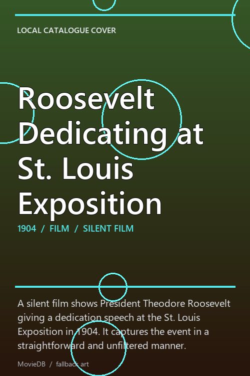 Roosevelt Dedicating at St. Louis Exposition poster