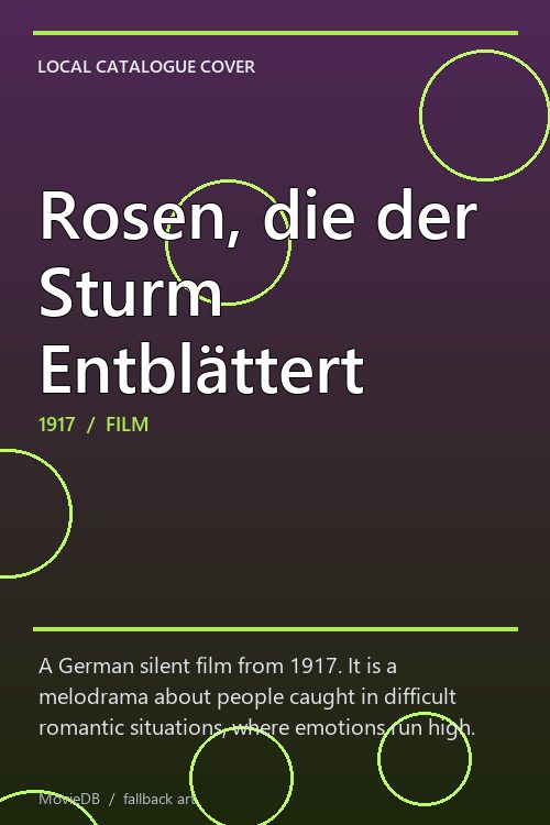 Rosen, die der Sturm Entblättert poster