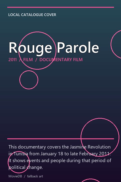 Rouge Parole poster