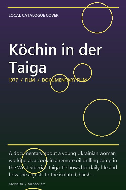 Köchin in der Taiga poster