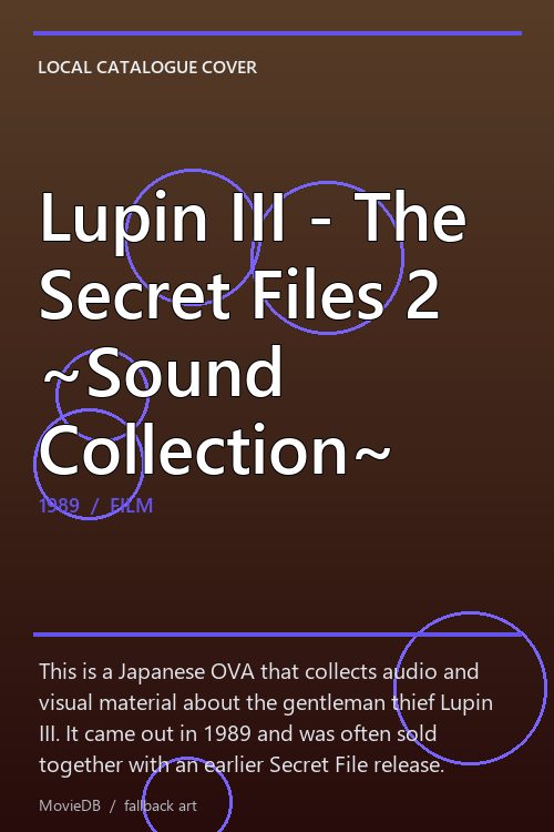 Lupin III - The Secret Files 2 ~Sound Collection~ poster