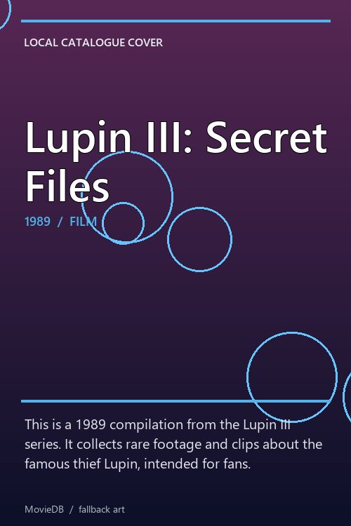 Lupin III: Secret Files poster