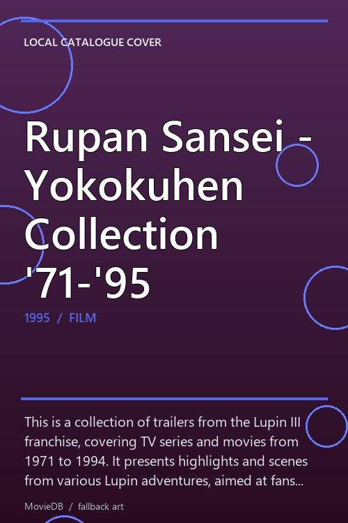 Rupan Sansei - Yokokuhen Collection '71-'95 poster