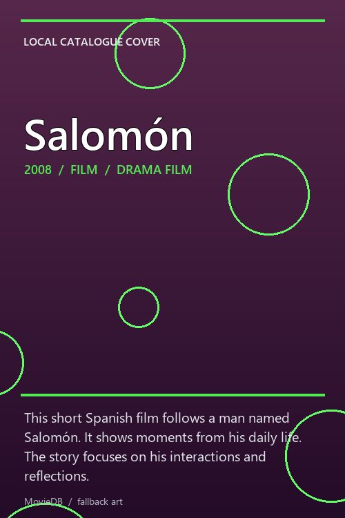 Salomón poster