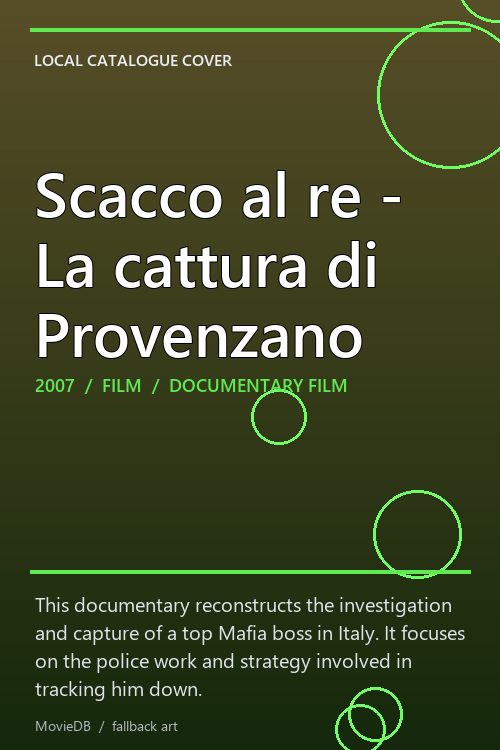 Scacco al re - La cattura di Provenzano poster