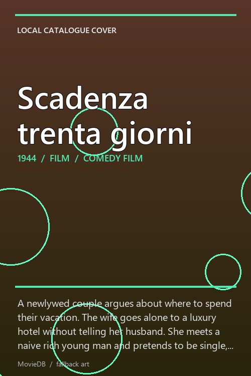 Scadenza trenta giorni poster