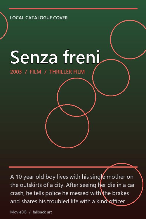 Senza freni poster