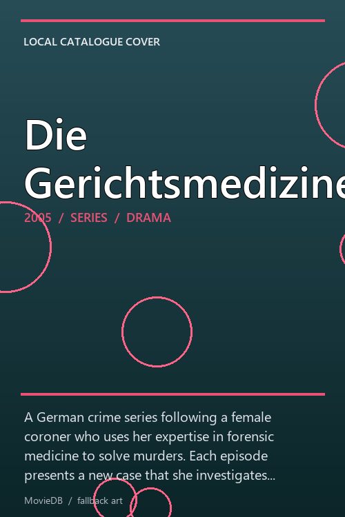 Die Gerichtsmedizinerin poster