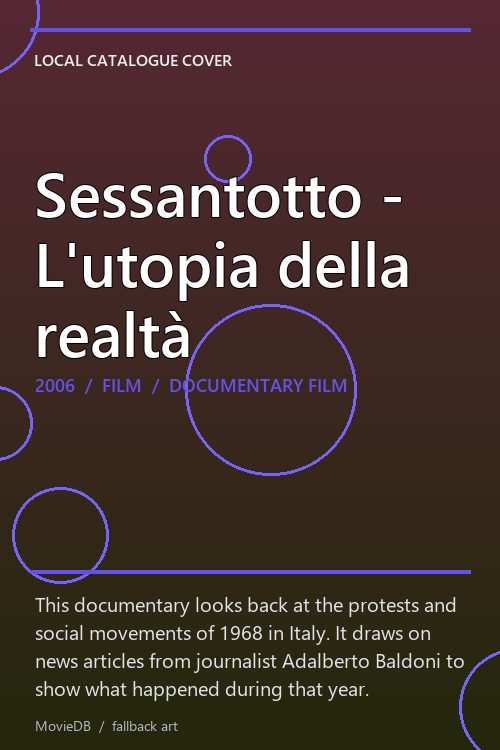 Sessantotto - L'utopia della realtà poster
