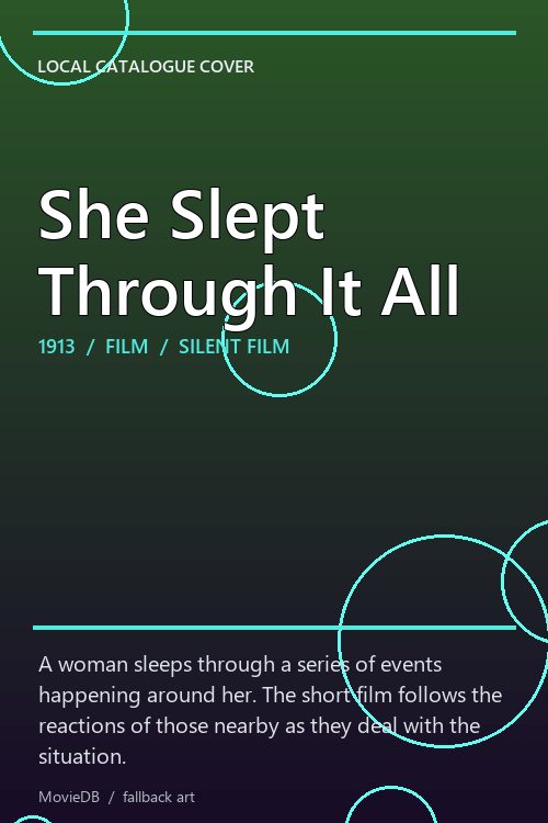 She Slept Through It All poster