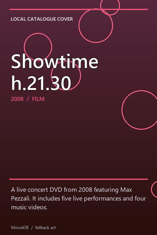 Showtime h.21.30 poster