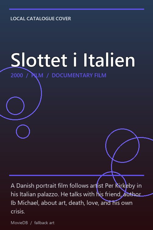 Slottet i Italien poster