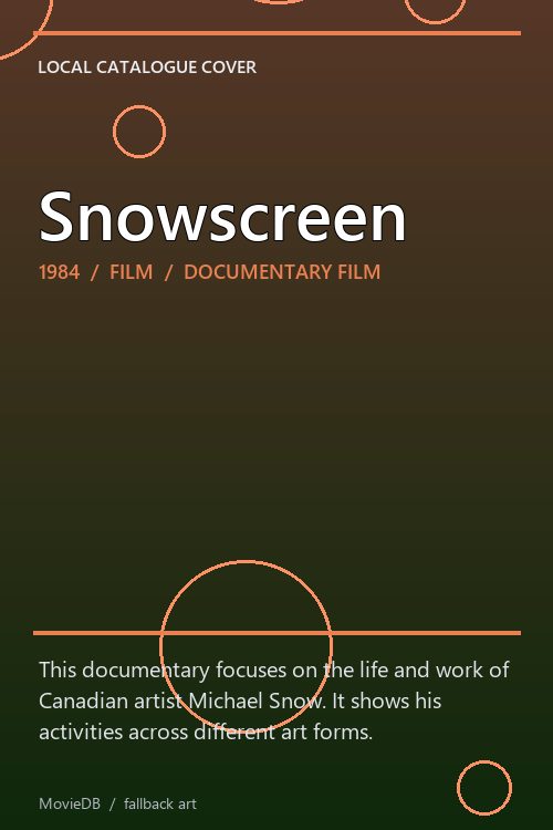 Snowscreen poster
