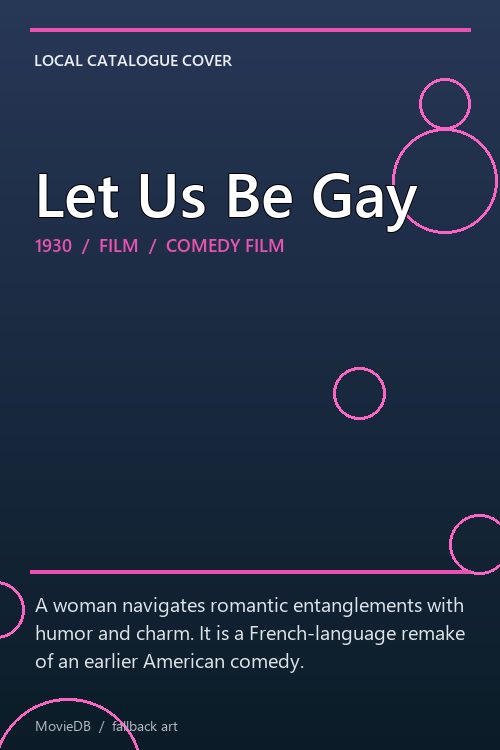 Let Us Be Gay poster