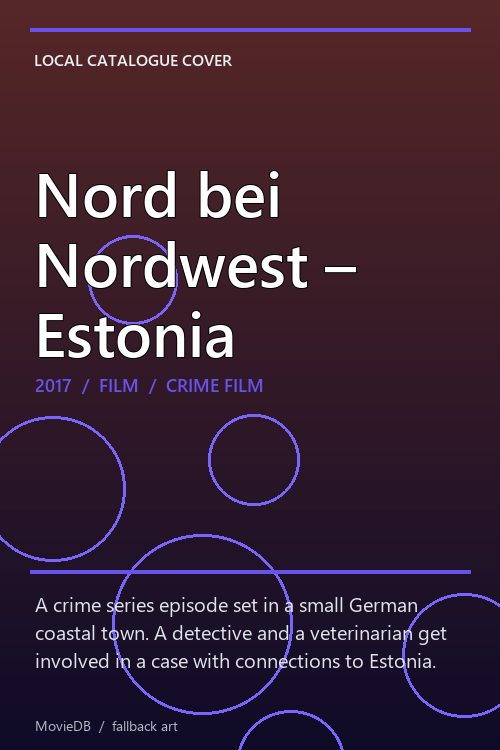 Nord bei Nordwest – Estonia poster