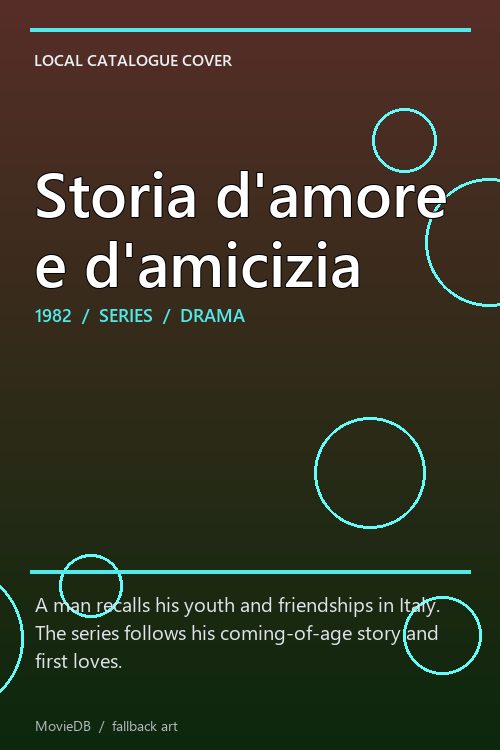 Storia d'amore e d'amicizia poster