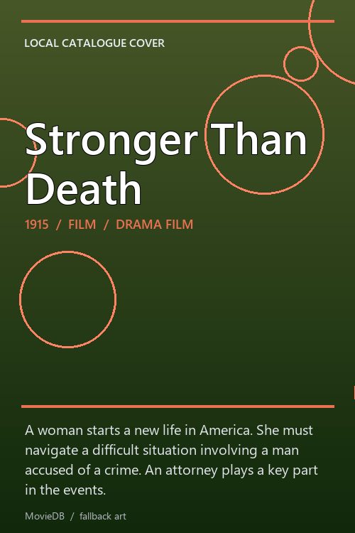 Stronger Than Death poster