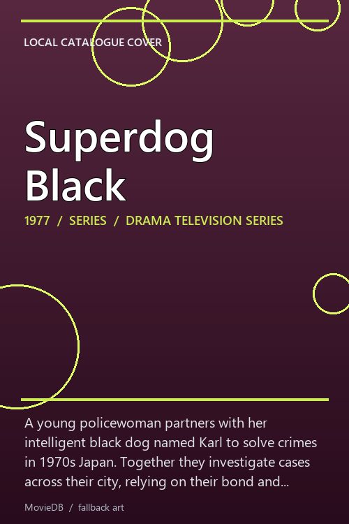 Superdog Black poster