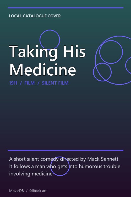 Taking His Medicine poster