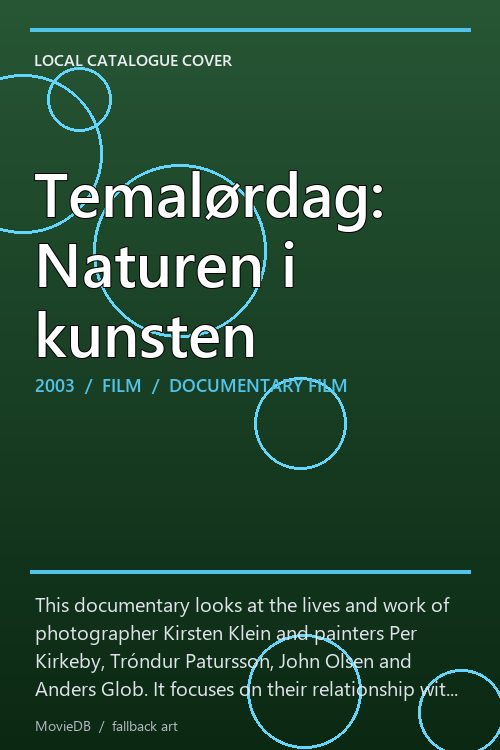 Temalørdag: Naturen i kunsten poster