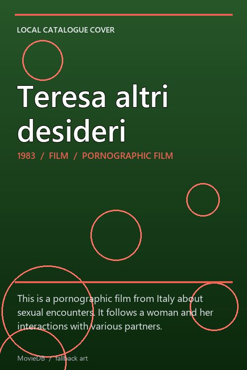 Teresa altri desideri poster