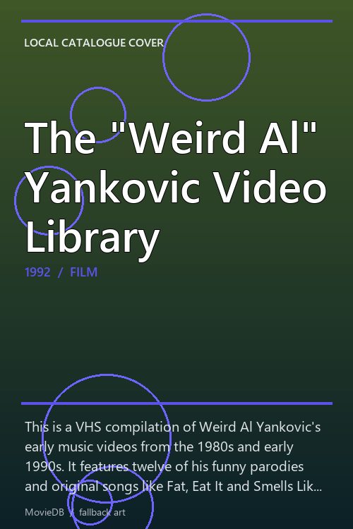 The "Weird Al" Yankovic Video Library poster