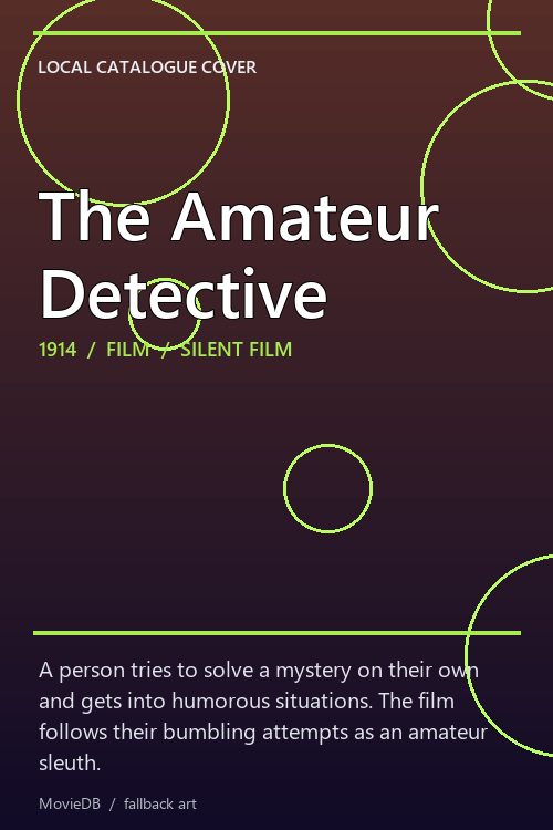 The Amateur Detective poster