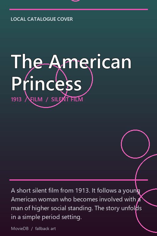 The American Princess poster