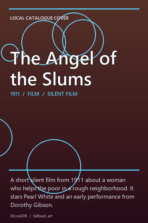The Angel of the Slums poster