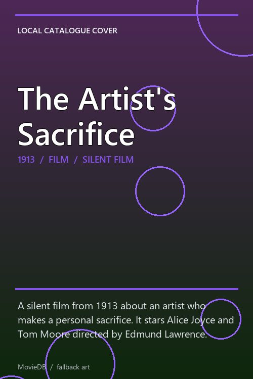 The Artist's Sacrifice poster