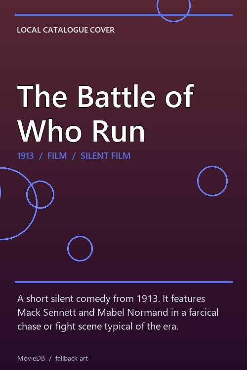 The Battle of Who Run poster