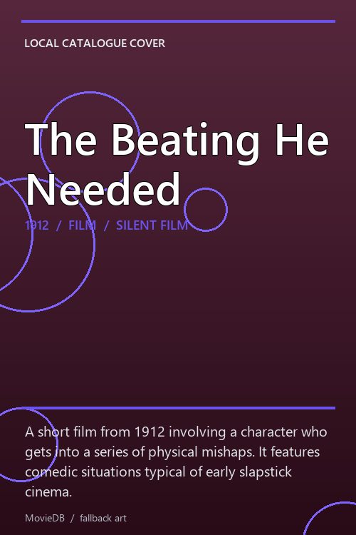 The Beating He Needed poster