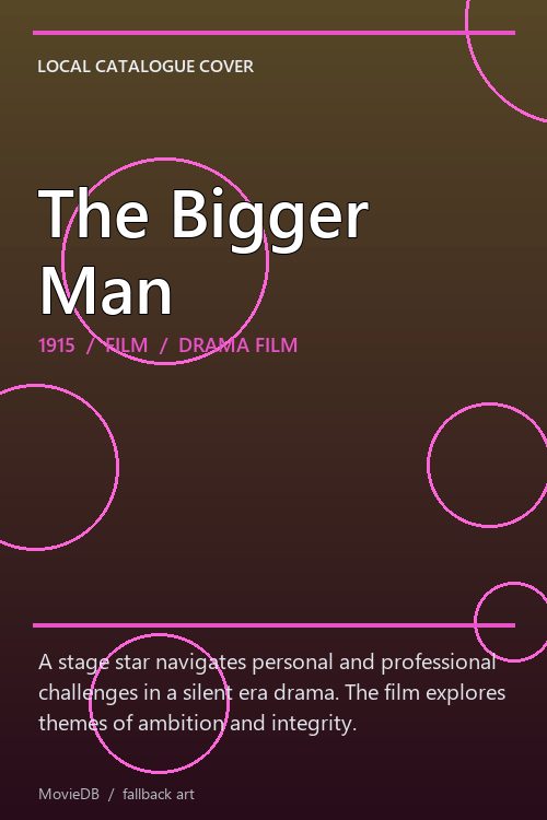 The Bigger Man poster