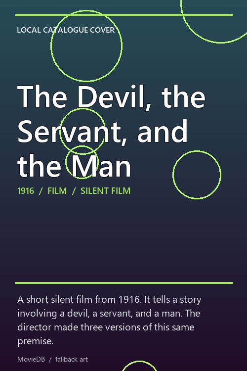 The Devil, the Servant, and the Man poster