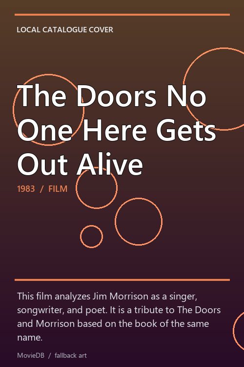 The Doors No One Here Gets Out Alive poster