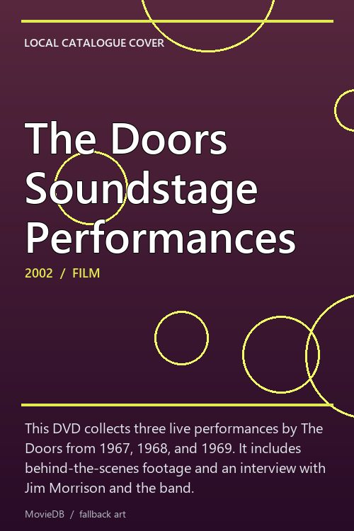 The Doors Soundstage Performances poster