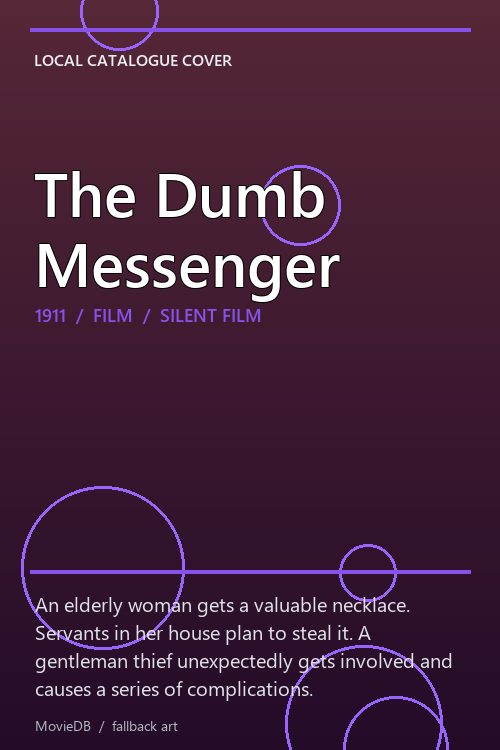 The Dumb Messenger poster