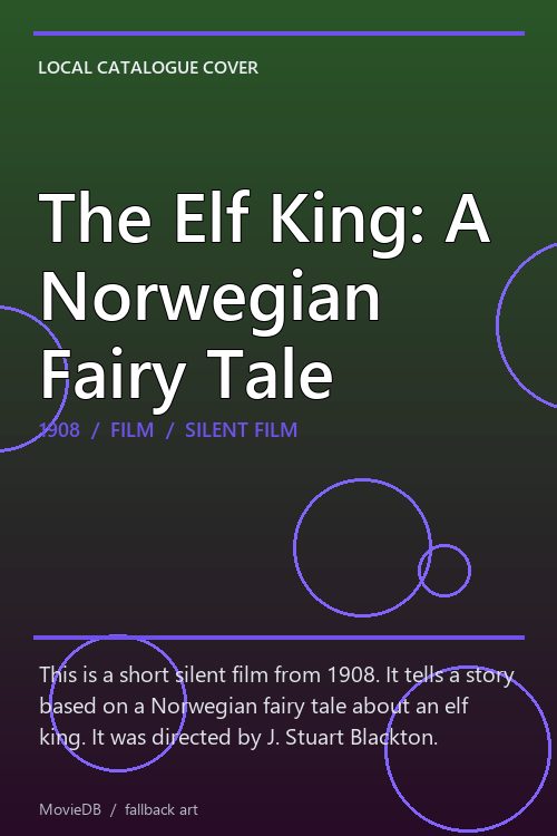 The Elf King: A Norwegian Fairy Tale poster