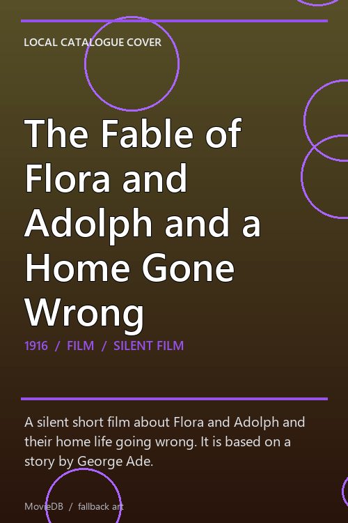 The Fable of Flora and Adolph and a Home Gone Wrong poster