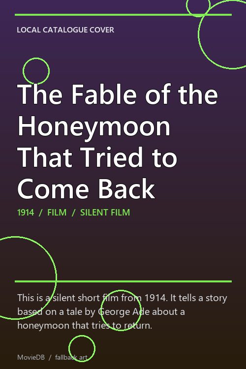 The Fable of the Honeymoon That Tried to Come Back poster