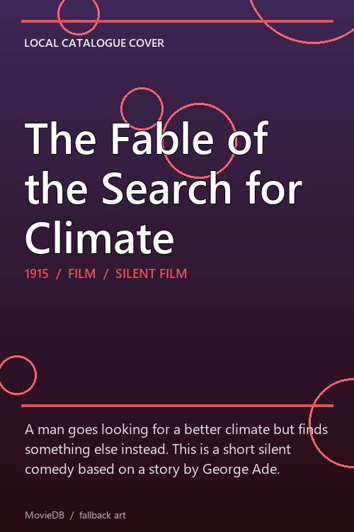 The Fable of the Search for Climate poster
