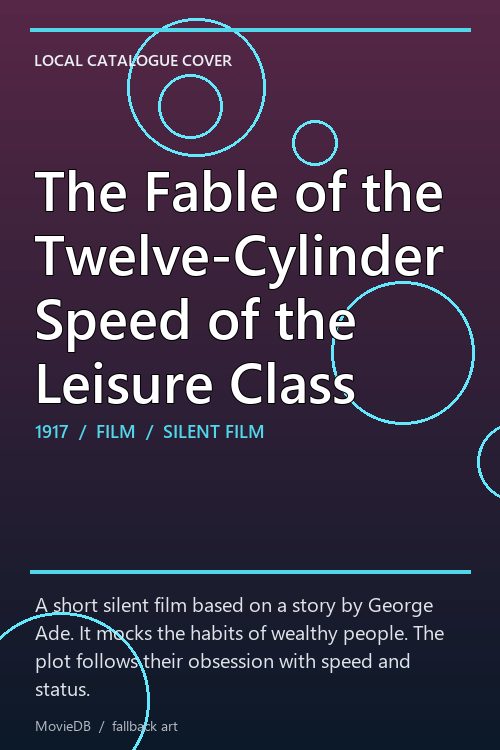 The Fable of the Twelve-Cylinder Speed of the Leisure Class poster