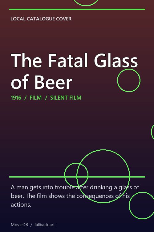 The Fatal Glass of Beer poster