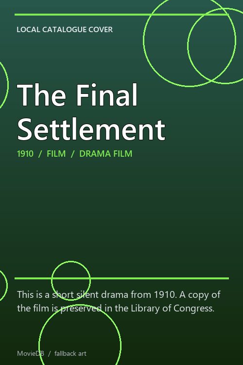 The Final Settlement poster